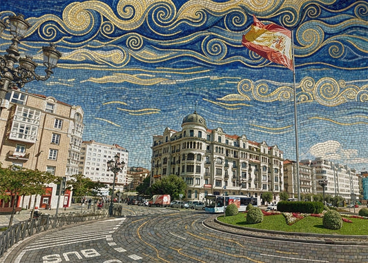 Cuadro Bandera de Puertochico - Art Nouveau