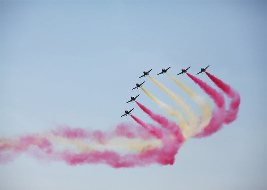 Cuadro ​Bandera de España por Patrulla Águila