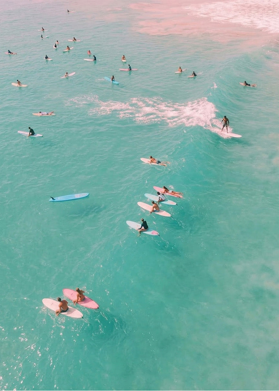 Cuadro Bañistas de la playa