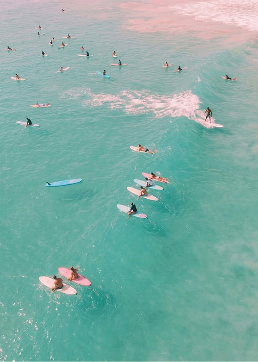 Cuadro Bañistas de la playa