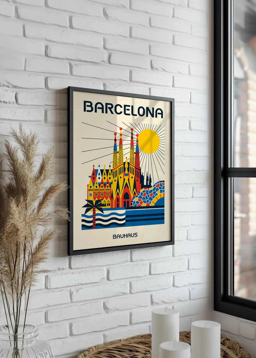 Cuadro Barcelona Poster Bauhaus