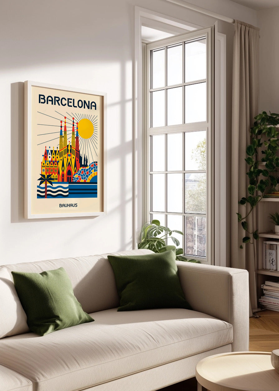 Cuadro Barcelona Poster Bauhaus