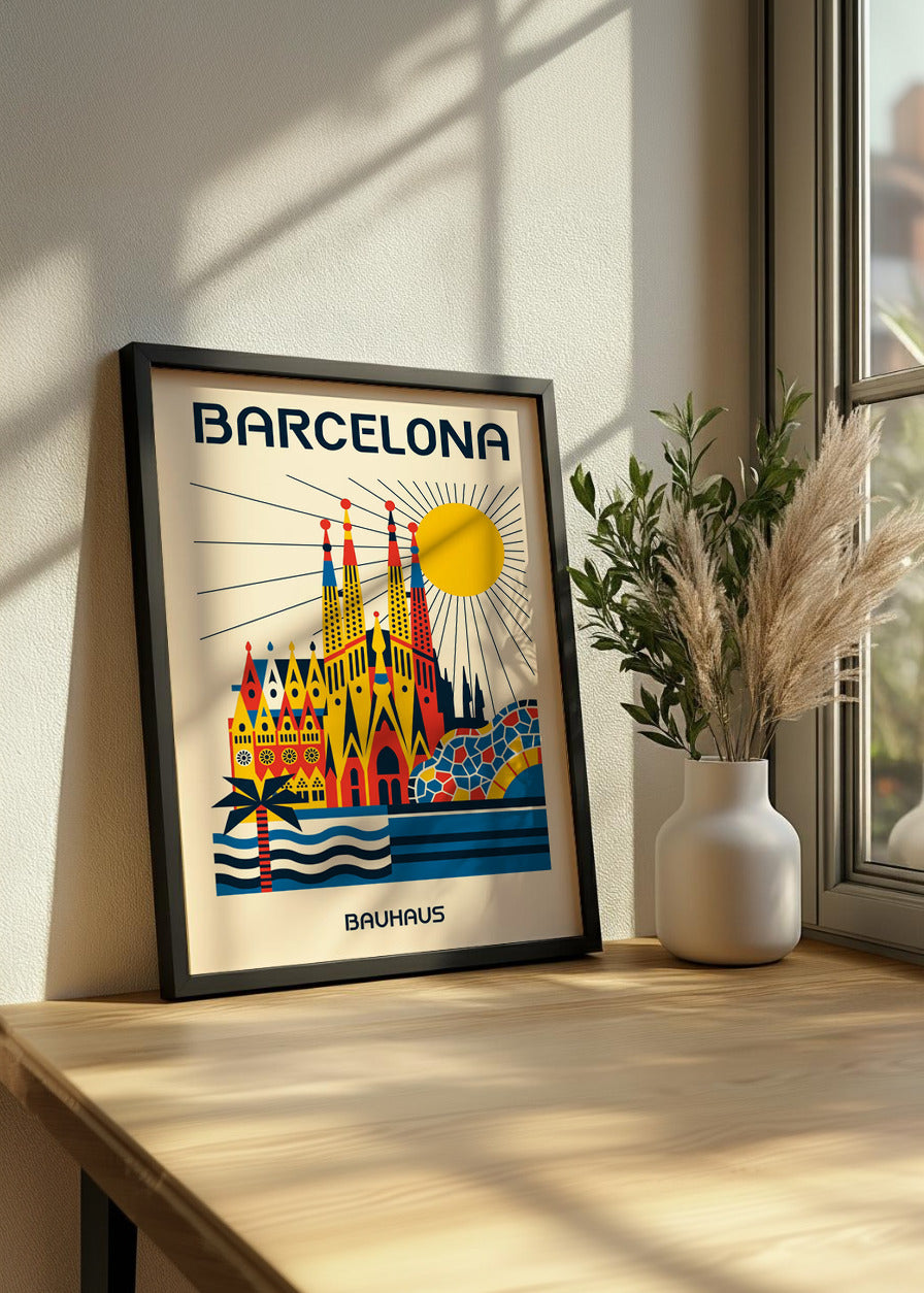 Cuadro Barcelona Poster Bauhaus
