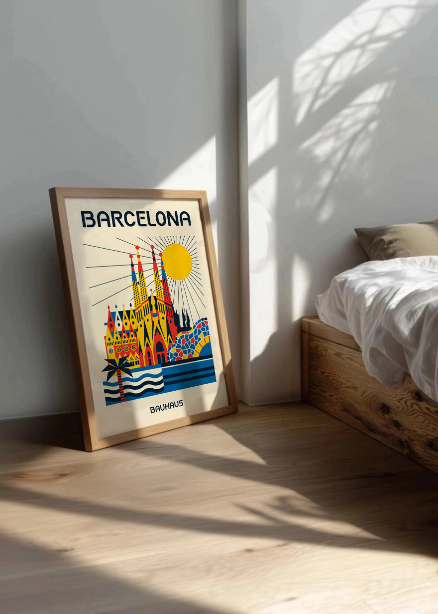 Cuadro Barcelona Poster Bauhaus