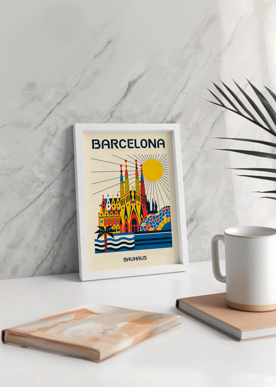 Cuadro Barcelona Poster Bauhaus