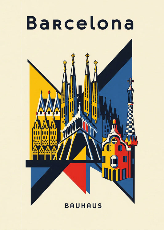 Cuadro Barcelona Poster Bauhaus 2