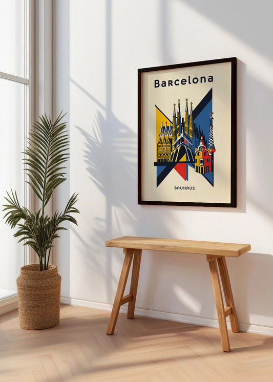 Cuadro Barcelona Poster Bauhaus 2