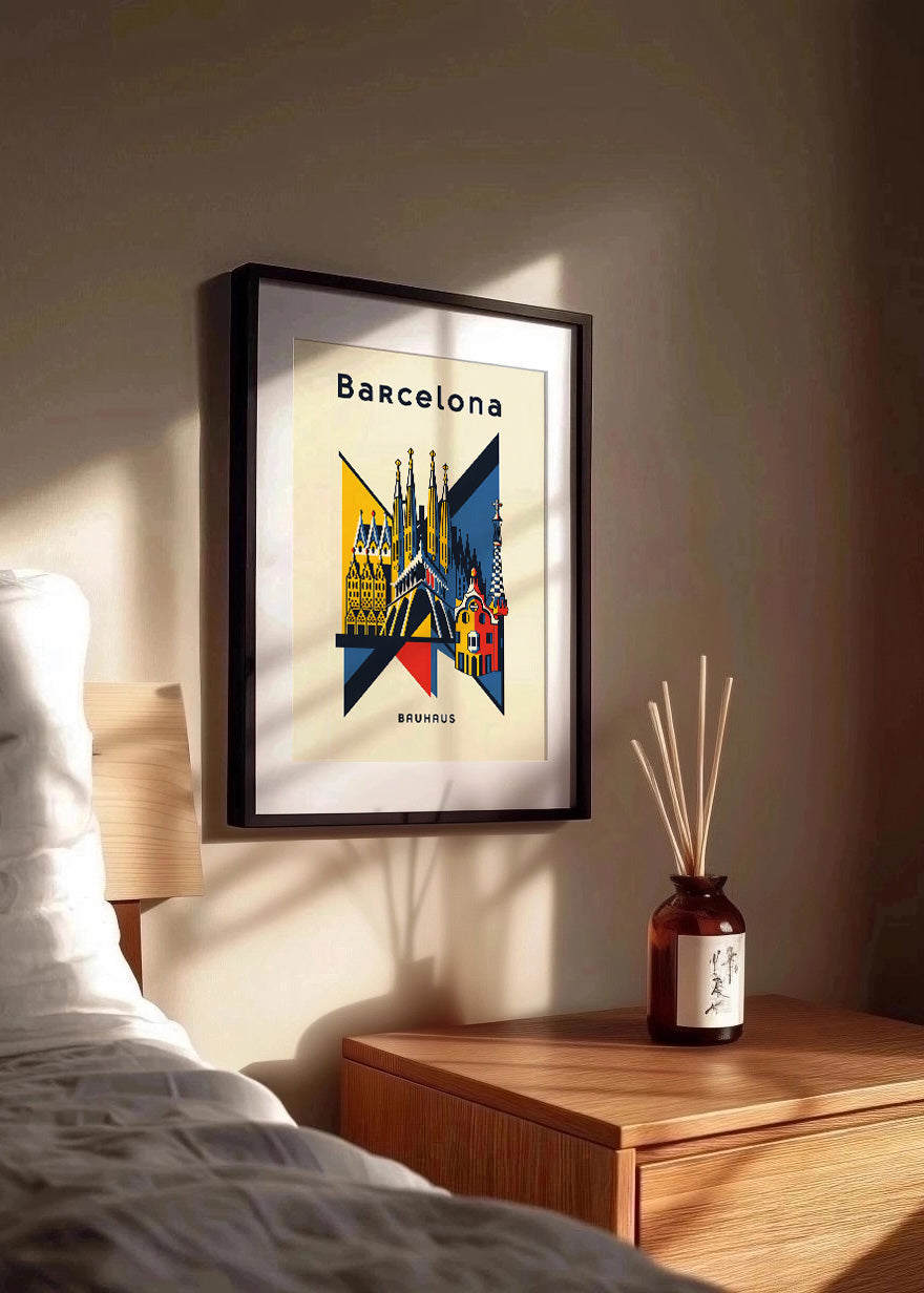 Cuadro Barcelona Poster Bauhaus 2