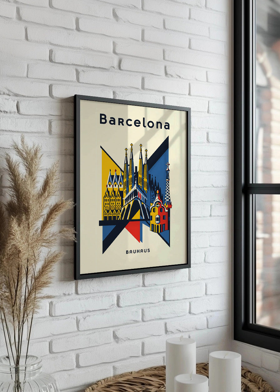 Cuadro Barcelona Poster Bauhaus 2