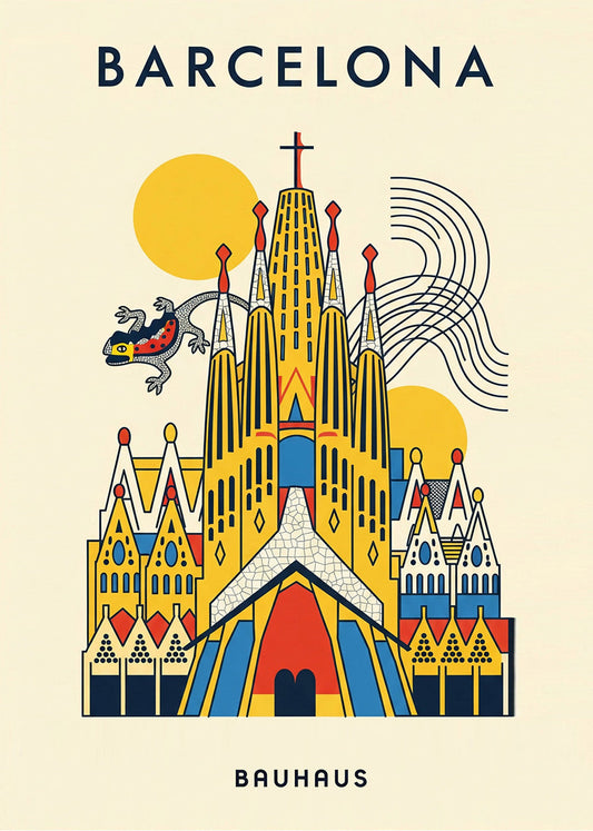 Cuadro Barcelona Poster Bauhaus