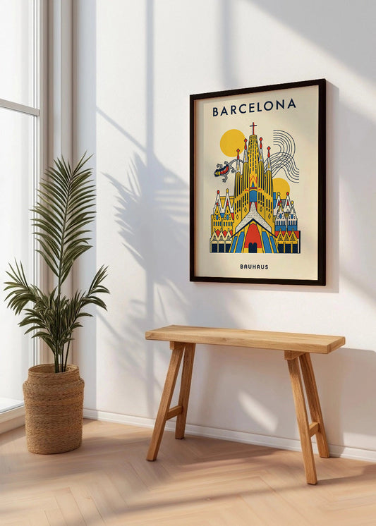 Cuadro Barcelona Poster Bauhaus