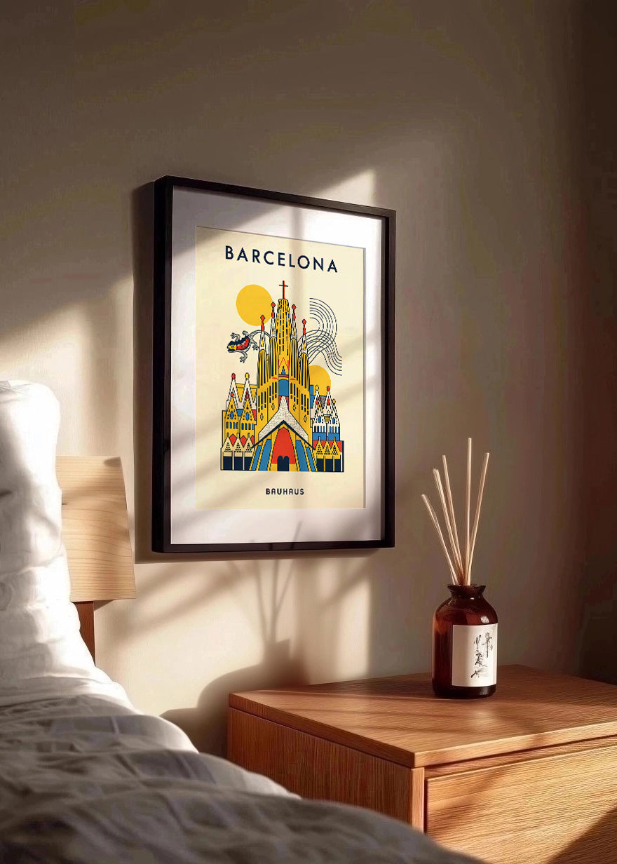 Cuadro Barcelona Poster Bauhaus