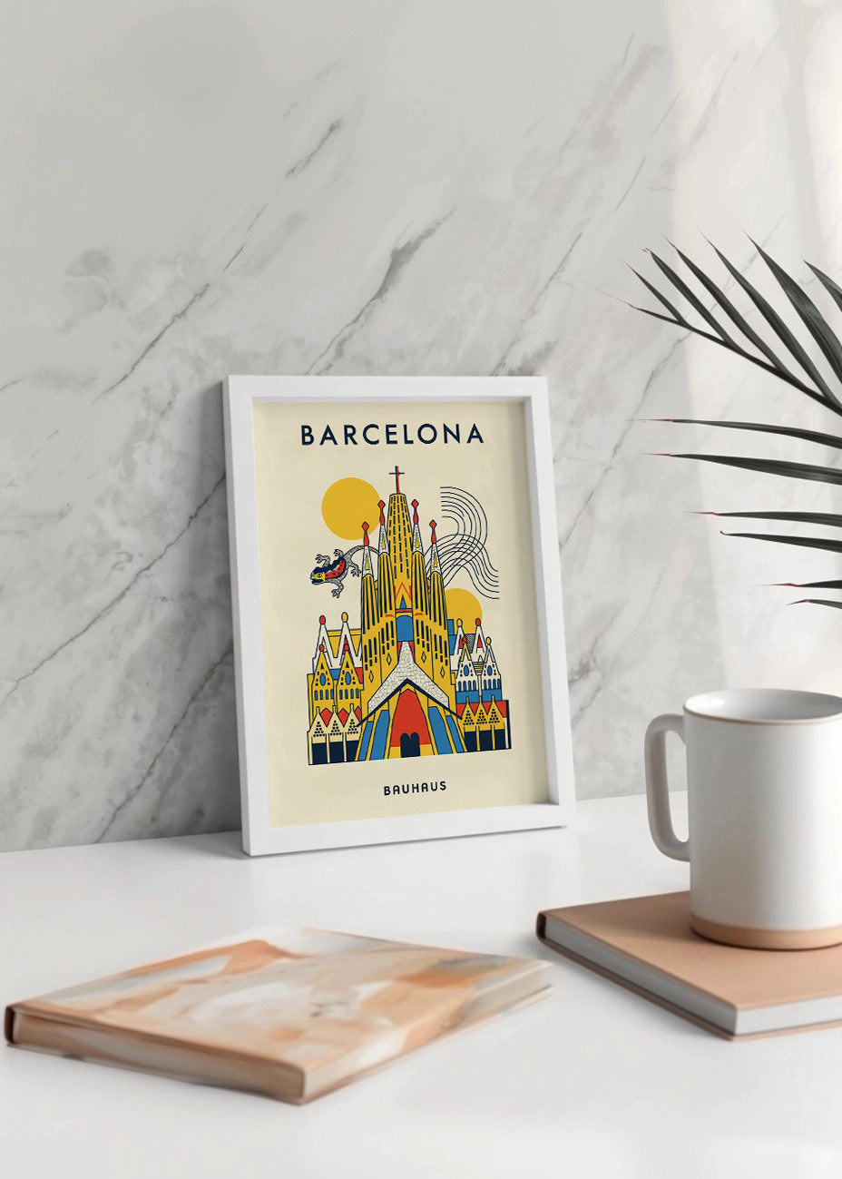 Cuadro Barcelona Poster Bauhaus