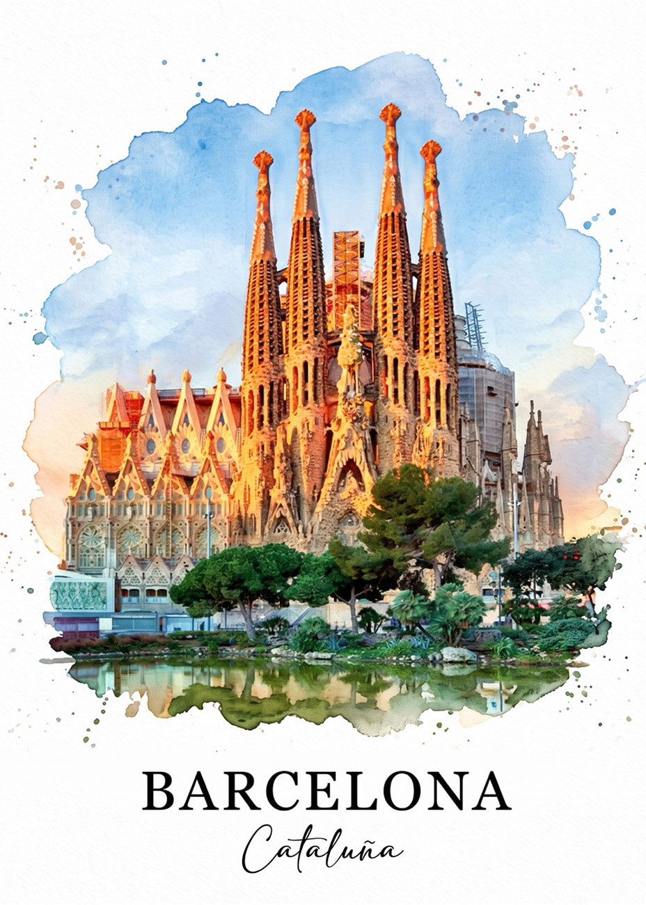 Cuadro Barcelona Sagrada Familia - Postal