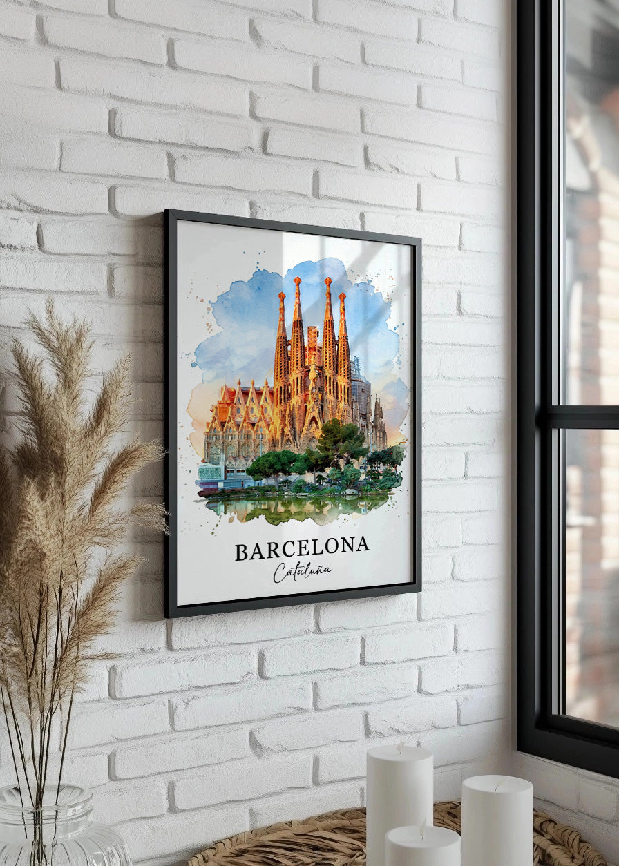 Cuadro Barcelona Sagrada Familia - Postal
