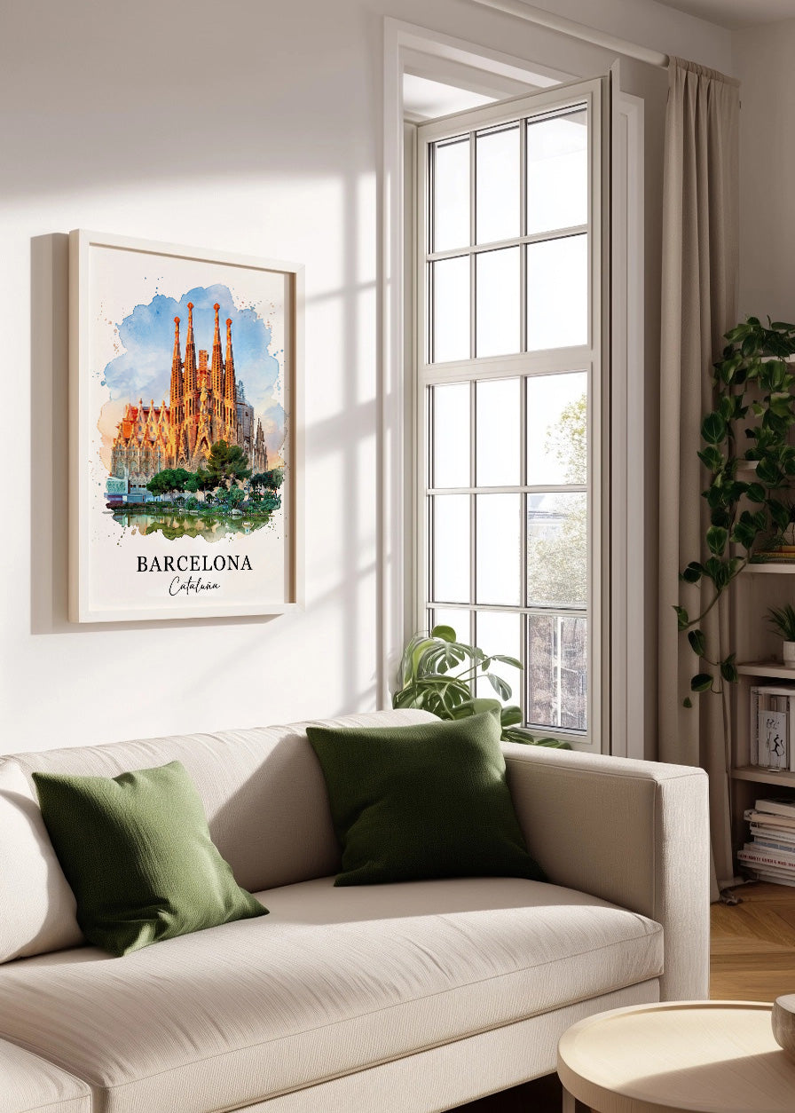 Cuadro Barcelona Sagrada Familia - Postal