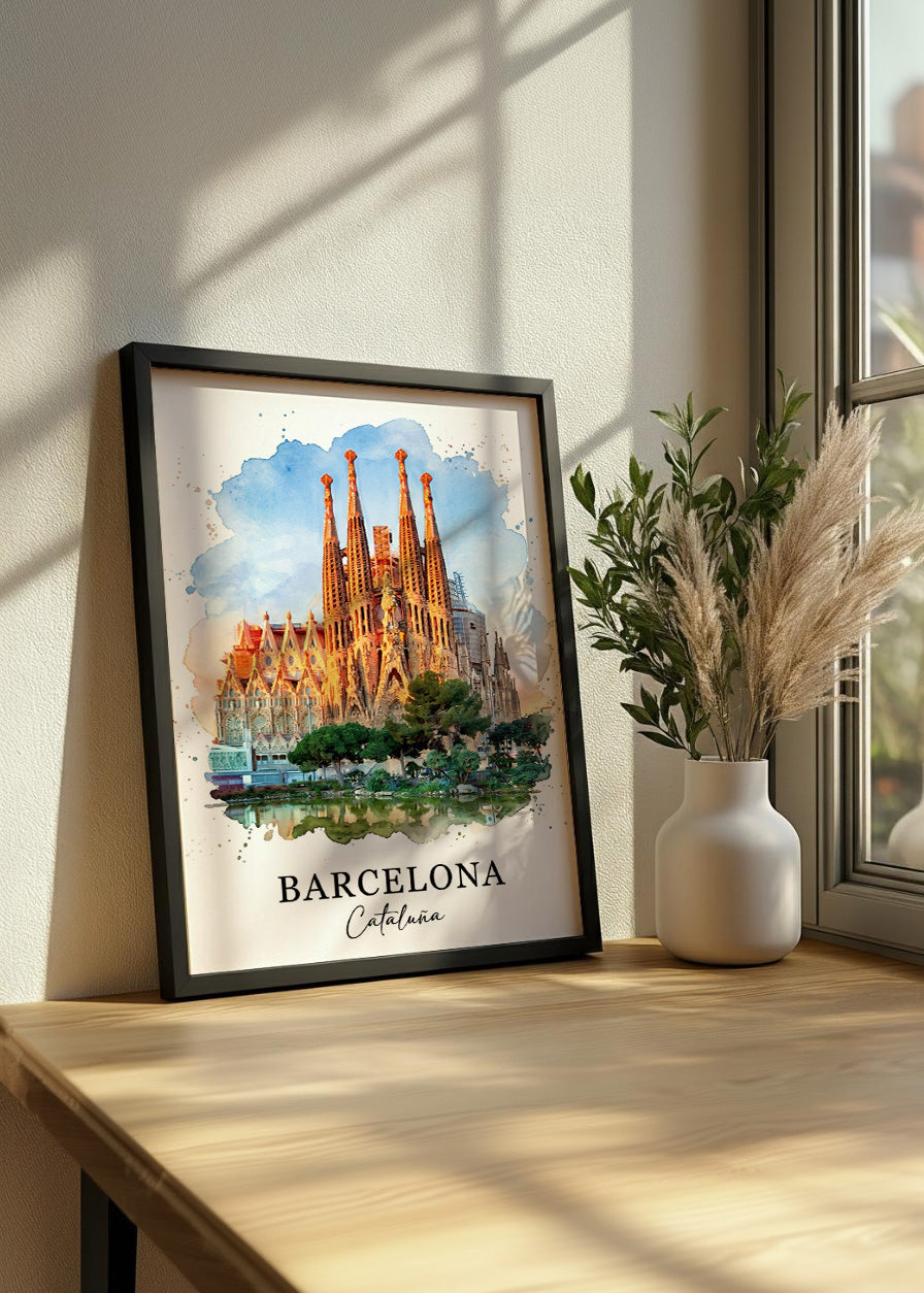 Cuadro Barcelona Sagrada Familia - Postal