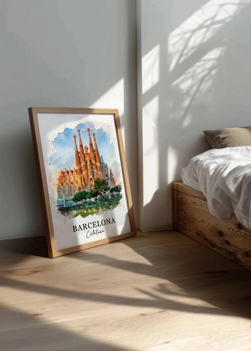 Cuadro Barcelona Sagrada Familia - Postal