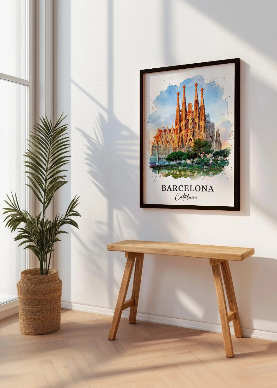 Cuadro Barcelona Sagrada Familia - Postal