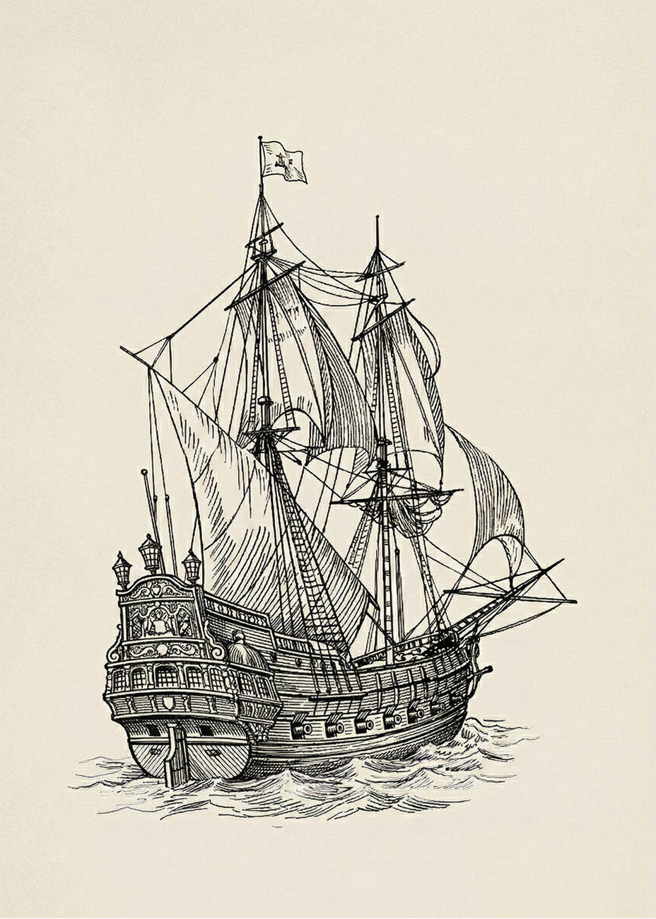 Cuadro Barco - Arte sencillo