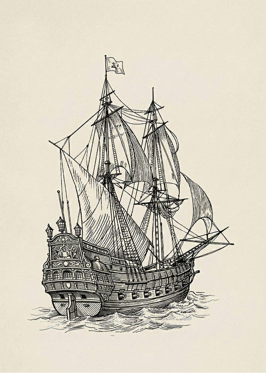 Cuadro Barco - Arte sencillo