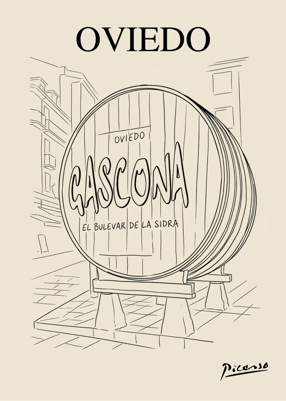Cuadro Barril de La Gascona - estilo Picasso
