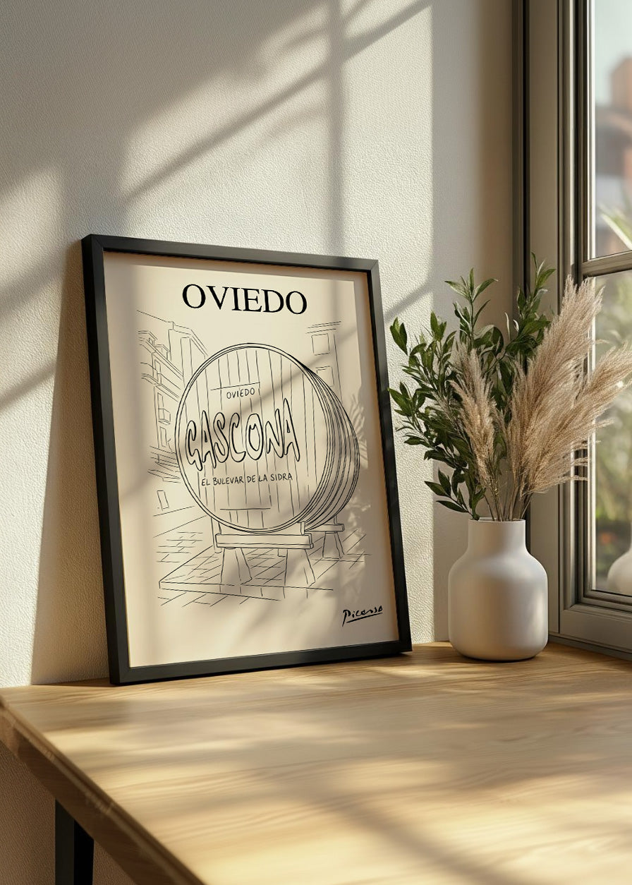Cuadro Barril de La Gascona - estilo Picasso