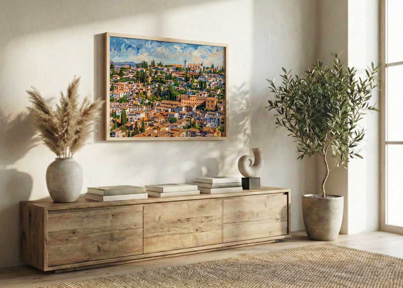 Cuadro Barrio del Albaizín - Impresionista