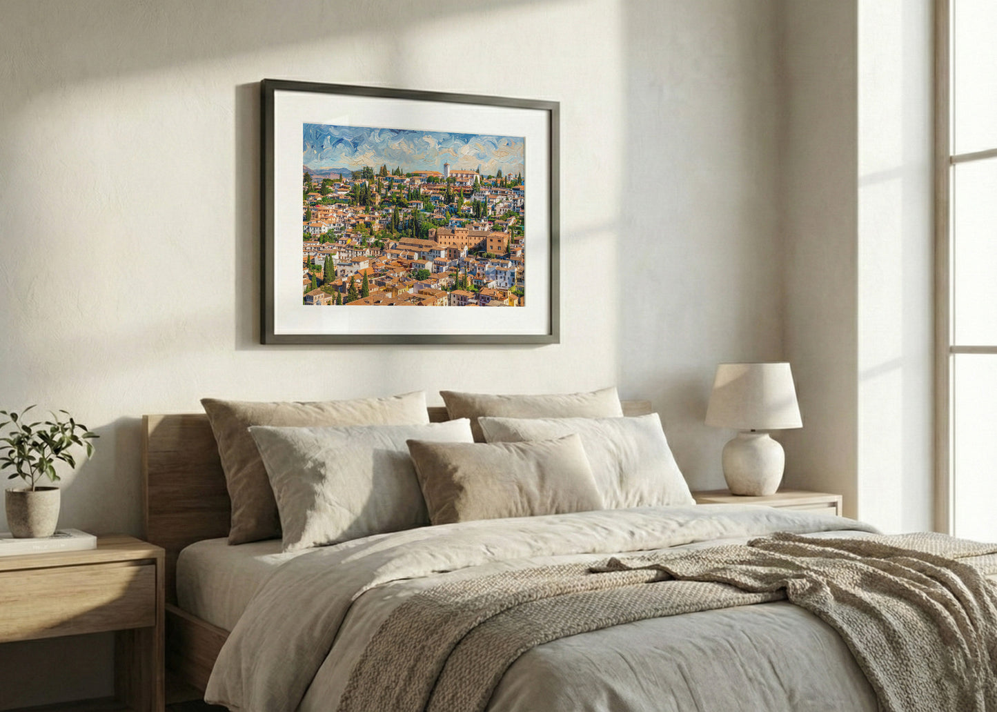 Cuadro Barrio del Albaizín - Impresionista