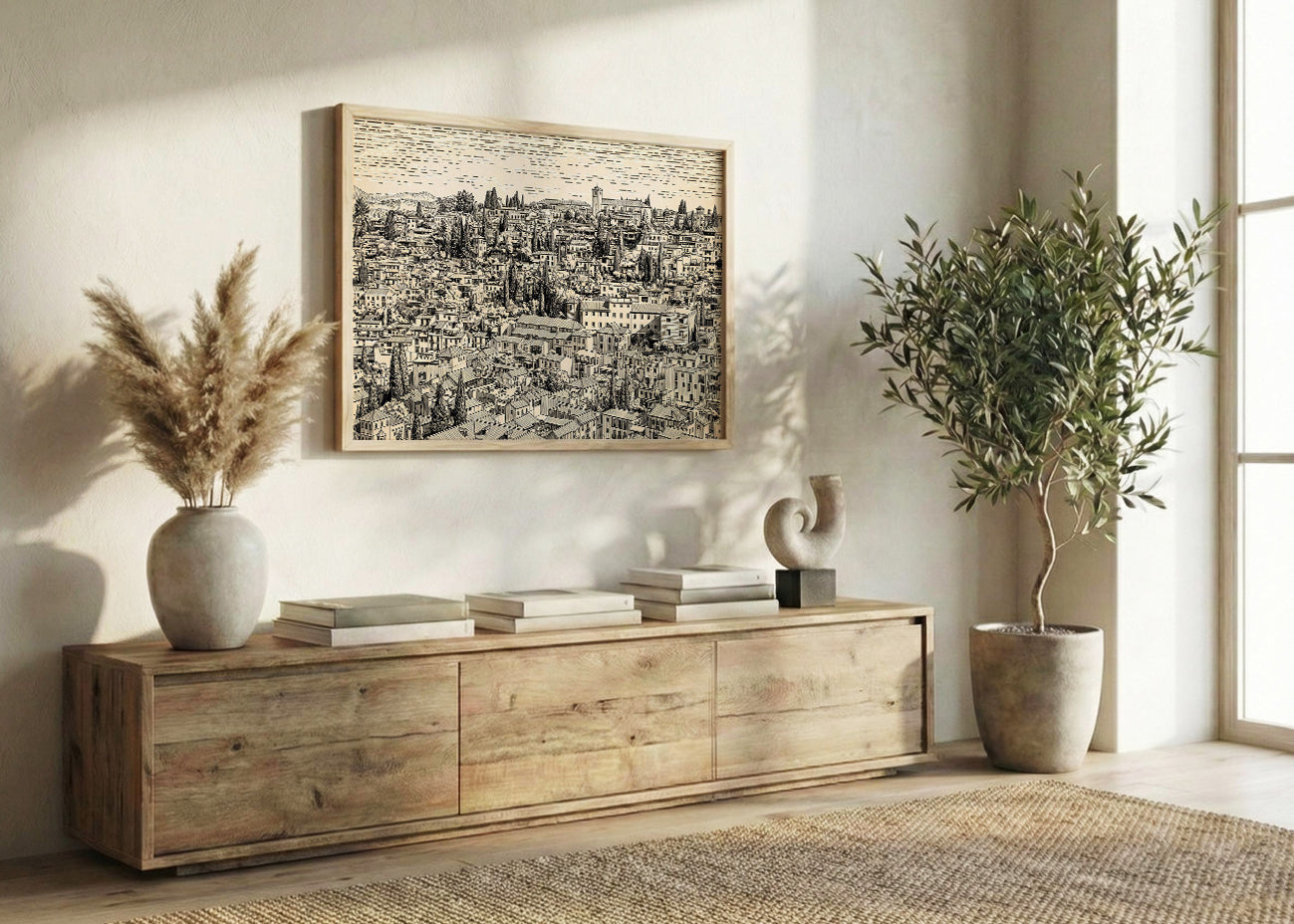 Cuadro Barrio del Albaizín - Minimalista