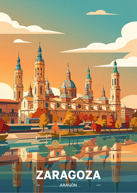 Cuadro Basílica de Nuestra Señora del Pilar - Otoño