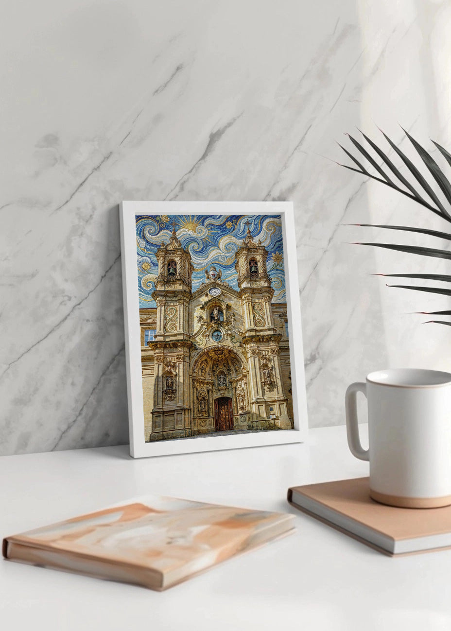 Cuadro Basílica de Santa María de Donostia - Art Nouveau