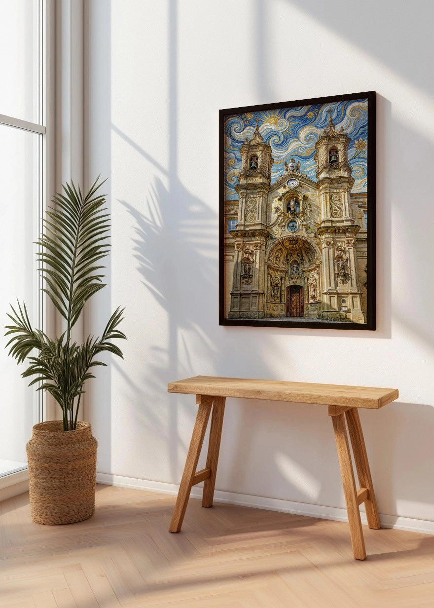Cuadro Basílica de Santa María de Donostia - Art Nouveau