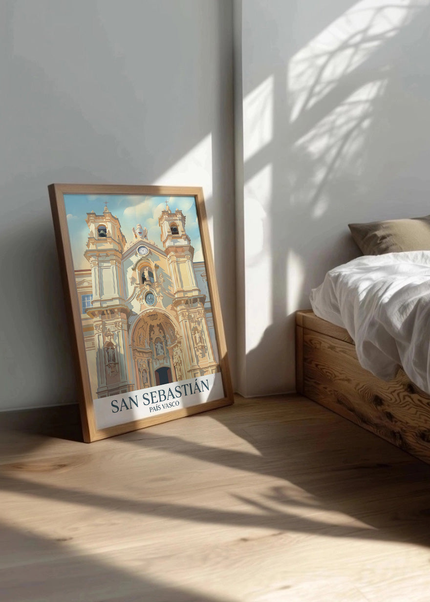 Cuadro Basílica de Santa María de San Sebastián - Pastel