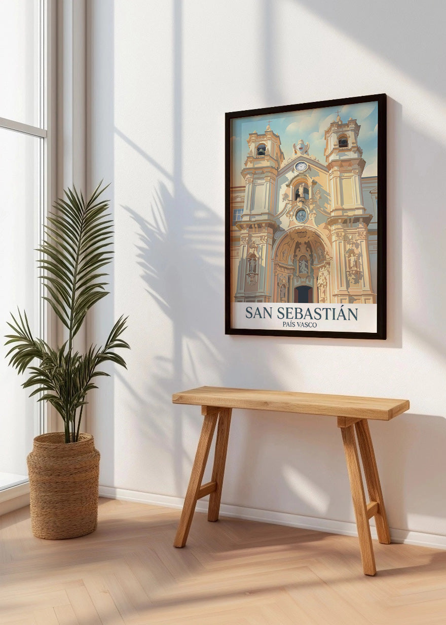 Cuadro Basílica de Santa María de San Sebastián - Pastel