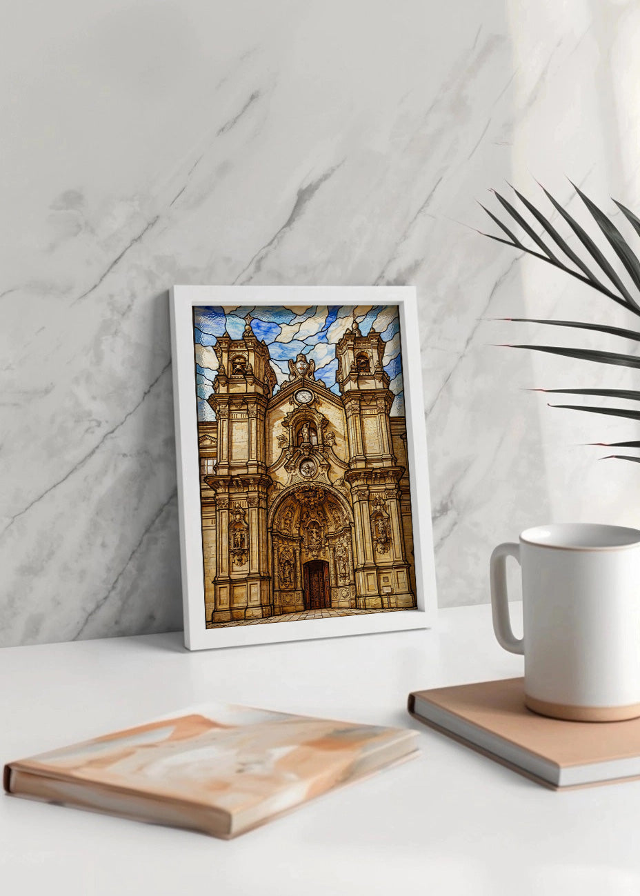 Cuadro Basílica de Santa María de San Sebastián - Vidriera