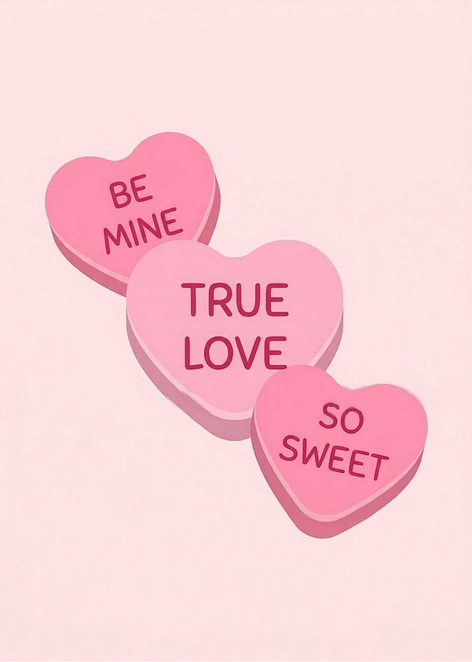 Cuadro Be mine - True love - So sweet