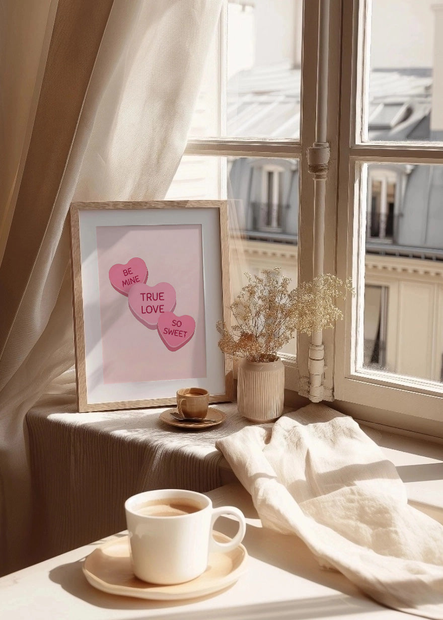 Cuadro Be mine - True love - So sweet