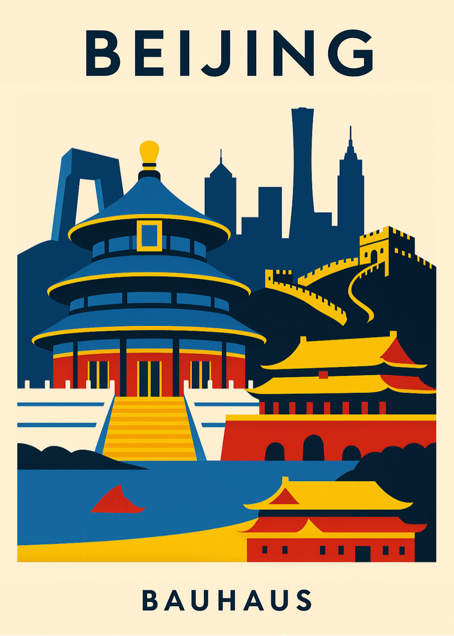 Cuadro Beijing Poster Bauhaus