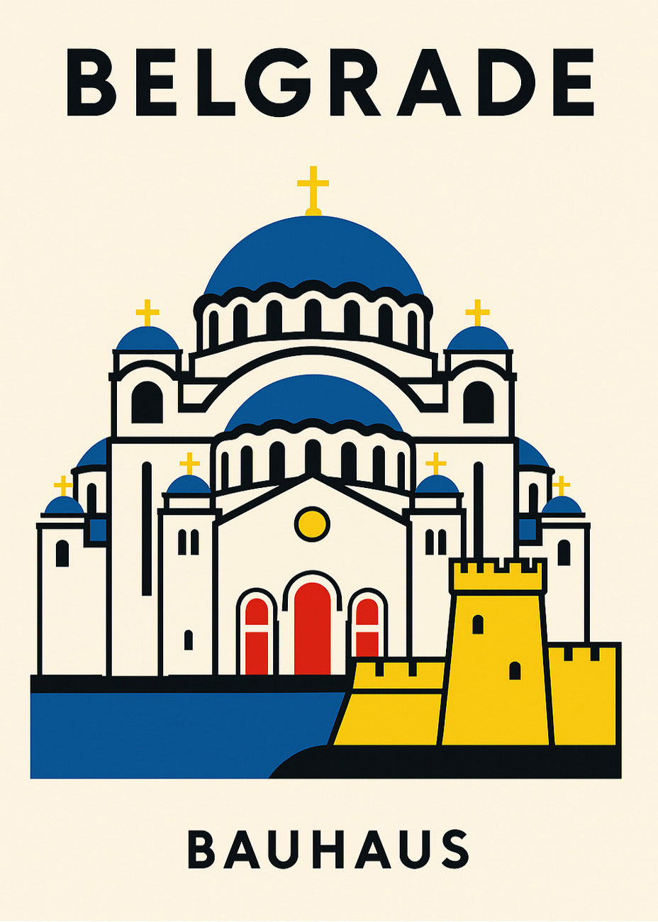Cuadro Belgrade Poster Bauhaus
