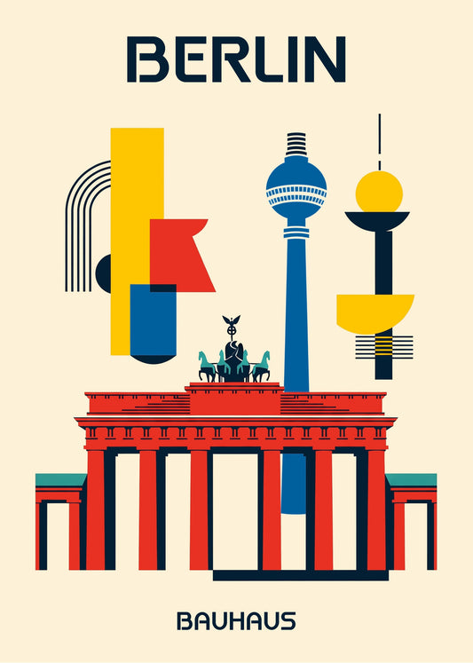 Cuadro Berlin Poster Bauhaus
