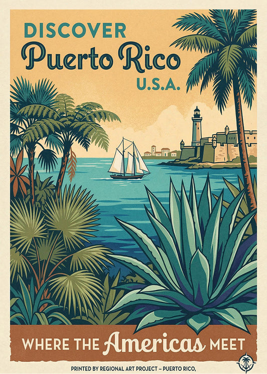 Cuadro Bienvenido a Puerto Rico