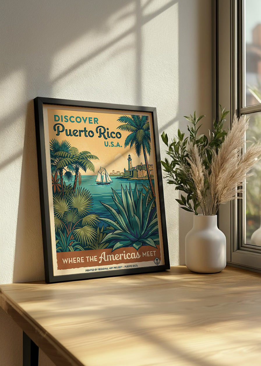 Cuadro Bienvenido a Puerto Rico