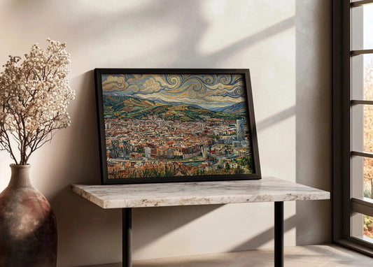 Cuadro Bilbao desde el Mirador de Artxanda - Art Nouveau