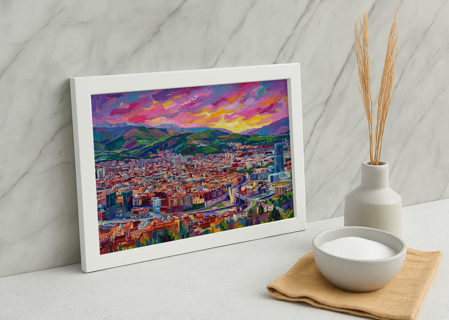 Cuadro Bilbao desde el Mirador de Artxanda - Fauvismo
