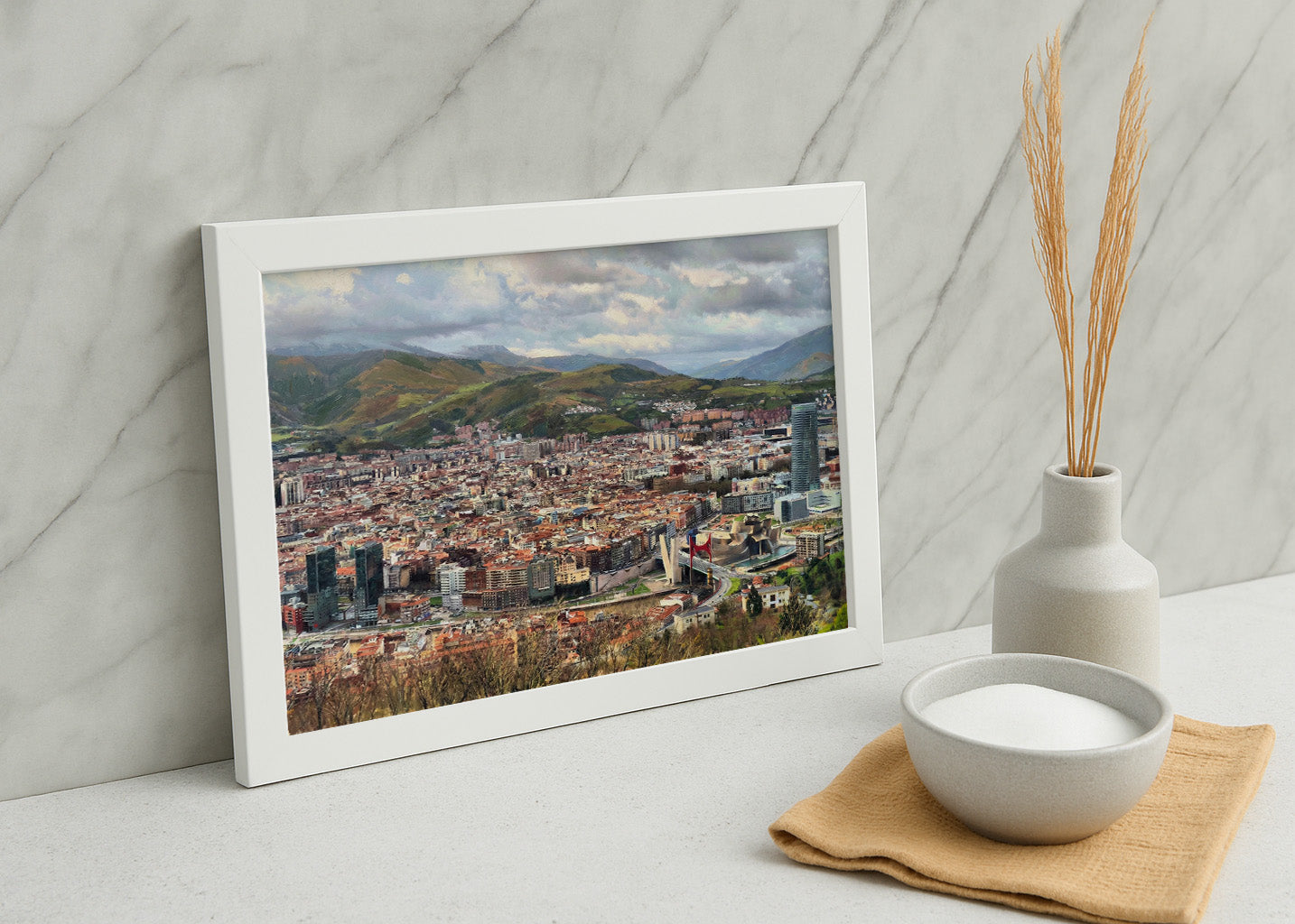 Cuadro Bilbao desde el Mirador de Artxanda - Impresionista
