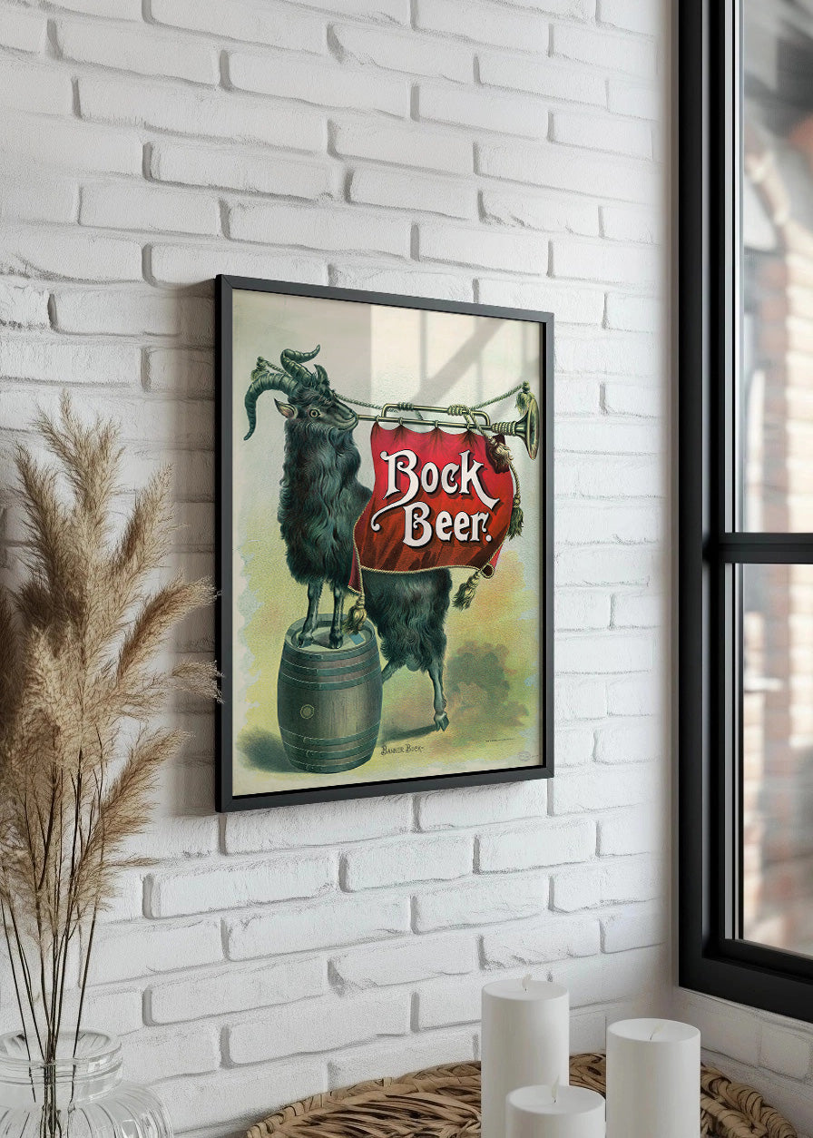 Cuadro Bock beer, banner Bock (1894)