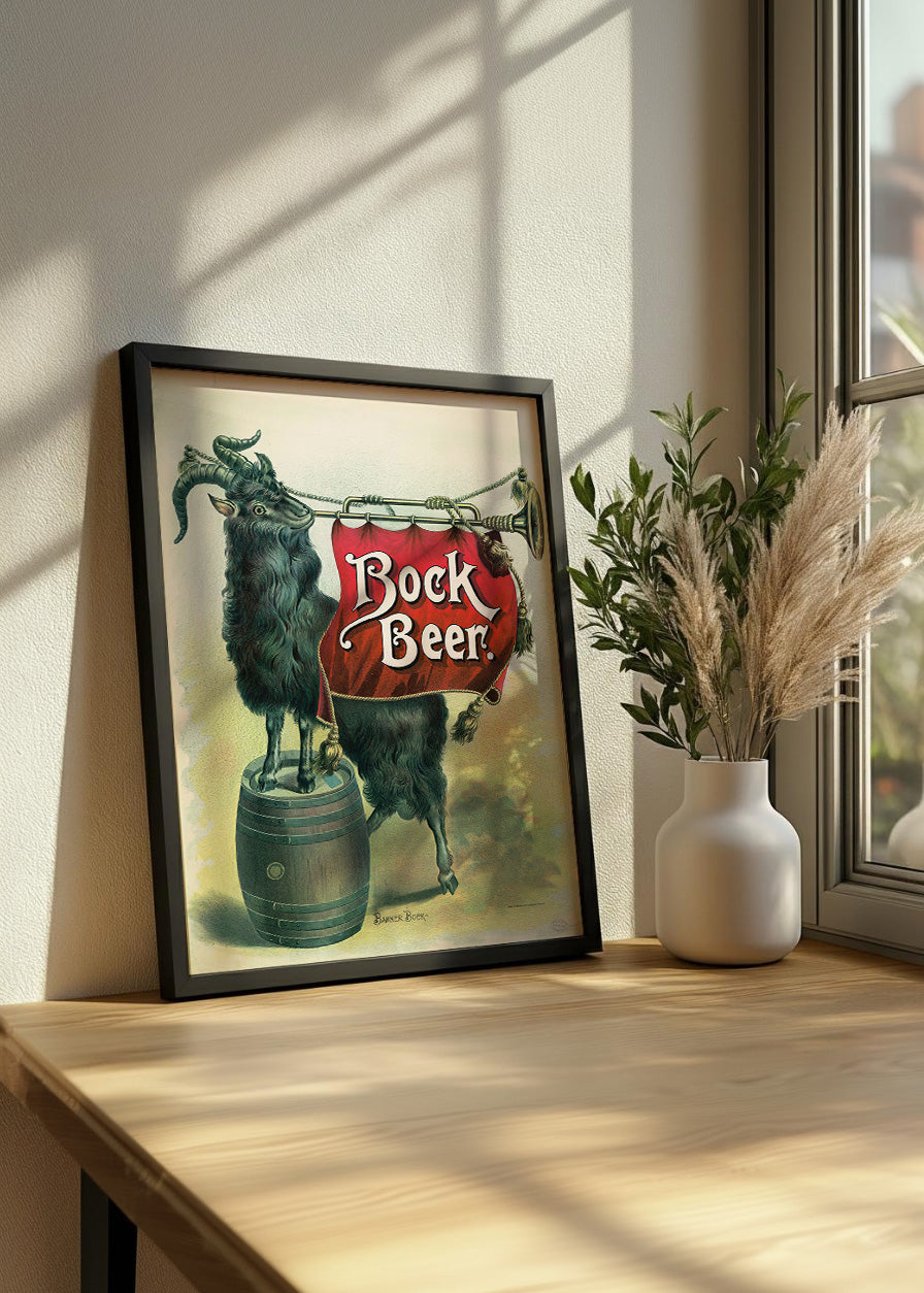 Cuadro Bock beer, banner Bock (1894)