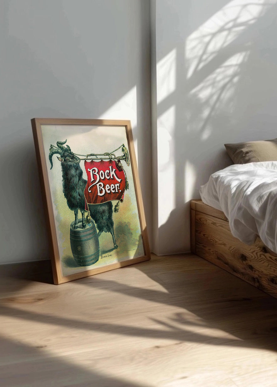 Cuadro Bock beer, banner Bock (1894)