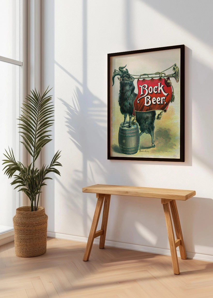 Cuadro Bock beer, banner Bock (1894)